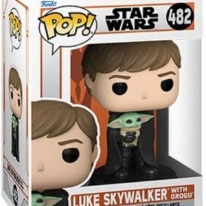 Funko Pop Star Wars – Mandalorian Luke Skywalker w/Grogu
