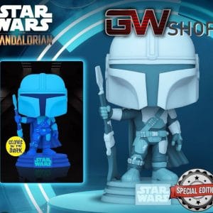 Funko Pop Star Wars – Hologram Mandalorian | Glow in the Dark