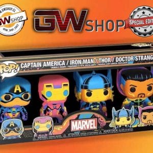 Funko Pop Marvel – Marvel 4 Pack Blacklight Marvel | Special Edition