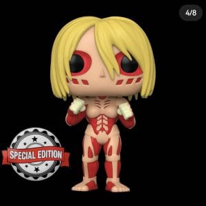 Funko Pop – Attack On Titan - Female Titan- Gitd Glow - Special Edition