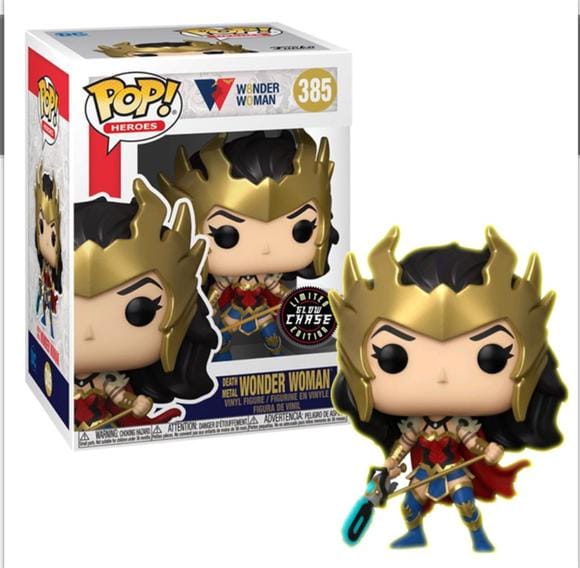 Funko Pop Wonder Woman Death Metal Chase edición exclusiva disponible en Chile