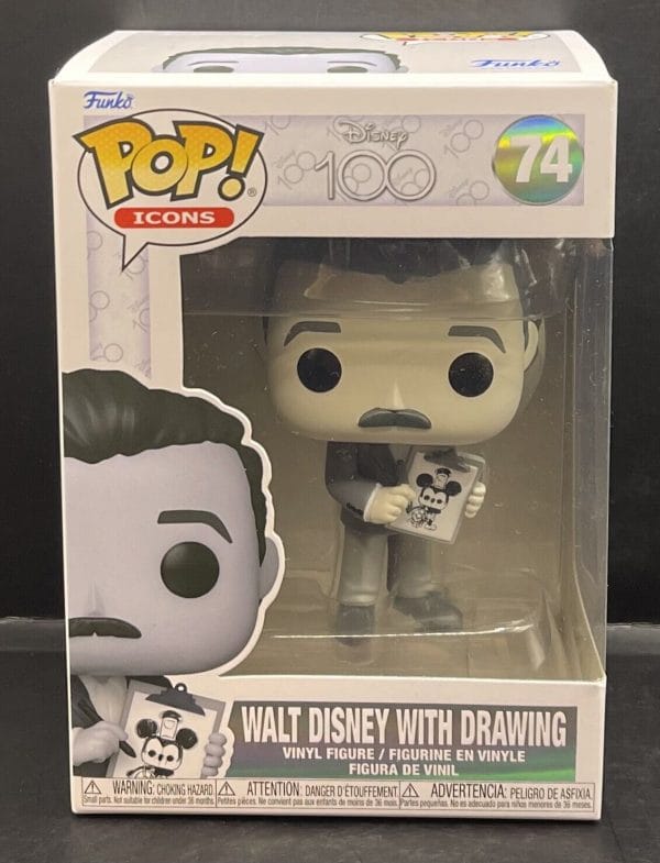 Funko Pop Disney 100 Walt Disney Chile con dibujo número 74