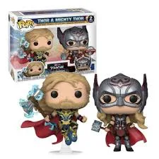 Funko Pop Thor Mighty Thor Chile 2-Pack Love and Thunder coleccionable original