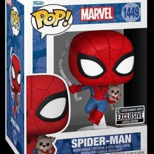 Funko Pop Marvel – Spider Man with Sandwich the Dog Entertainment Earth Exclusive