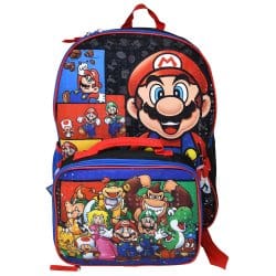 Super Mario Bross Mochila + Lonchera Modelo A Exclusiva