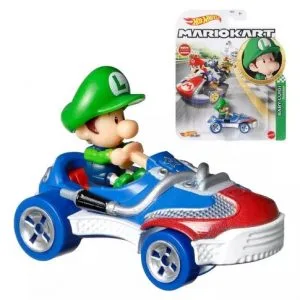 Autos Hot Wheels - Nintendo Mario Kart - Baby Luigui Shoe Kart
