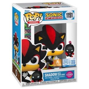 Funko Pop – Shadow with Dark Chao Sonic The Hedgehog #1151 [] Edicion Special (Protector Regalo) #1151 | Flocked