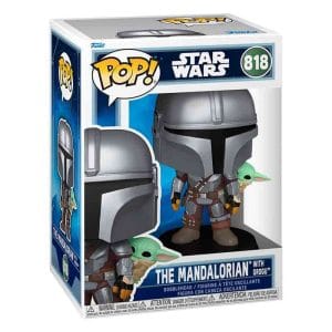 Funko POP! Star Wars The Mandalorian and The Grogu Movie Mandalorian with Grogu back